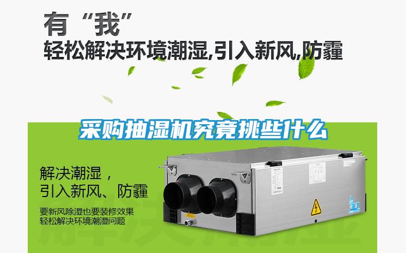 采购抽湿机究竟挑些什么