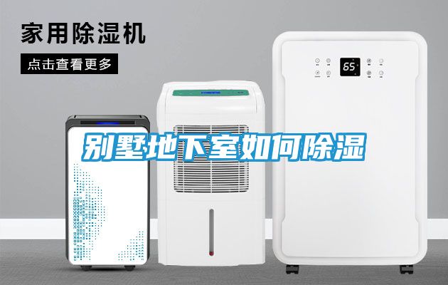 别墅地下室如何除湿