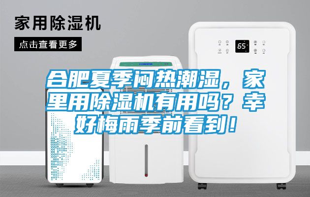 合肥夏季闷热潮湿，家里用除湿机有用吗？幸好梅雨季前看到！