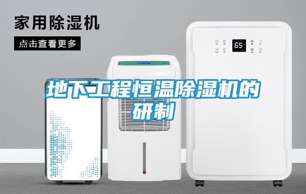 地下工程恒温除湿机的研制