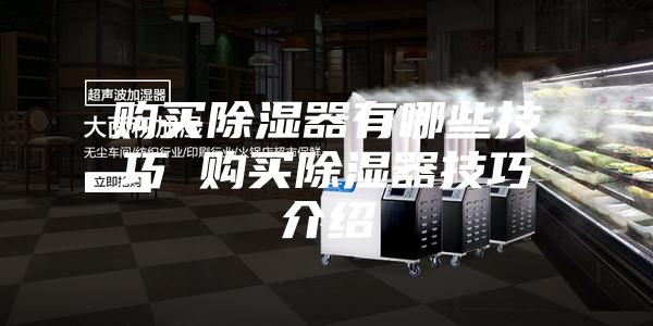 购买除湿器有哪些技巧 购买除湿器技巧介绍