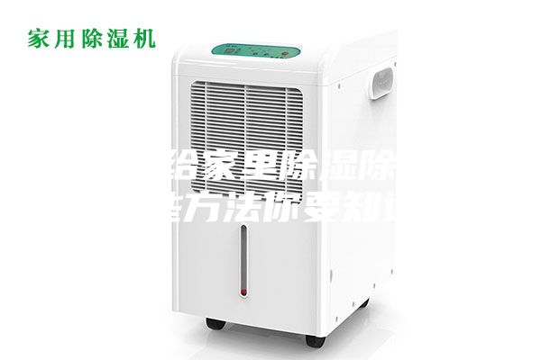 怎么给家里除湿除味？这些方法你要知道！
