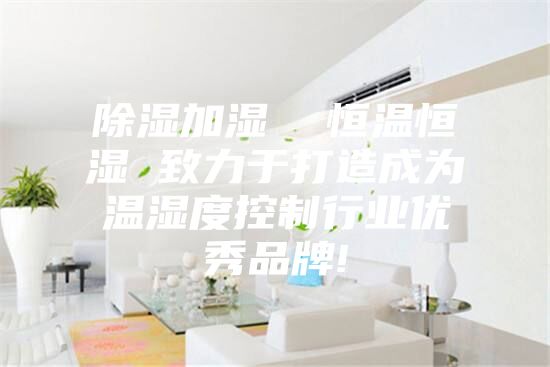 除湿加湿 恒温恒湿 致力于打造成为温湿度控制行业优秀品牌!