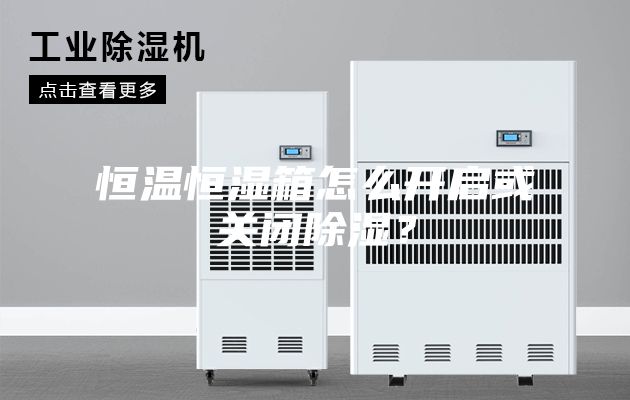 恒温恒湿箱怎么开启或关闭除湿？