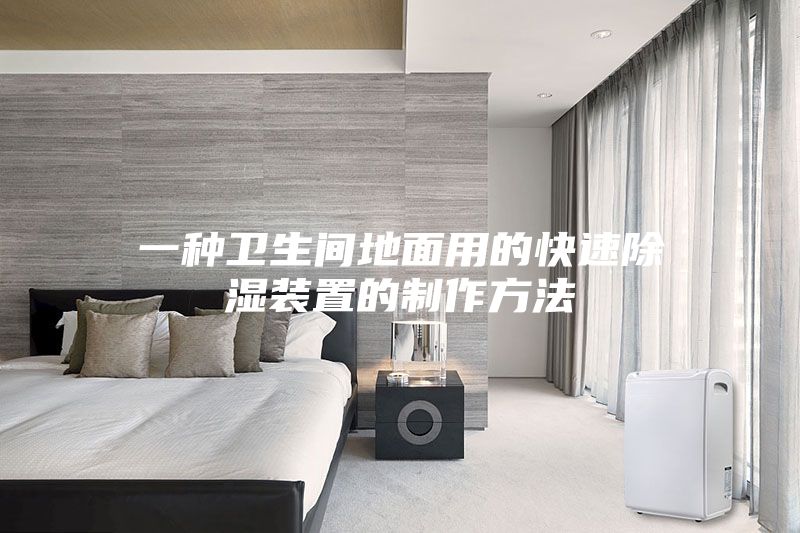 一种卫生间地面用的快速除湿装置的制作方法