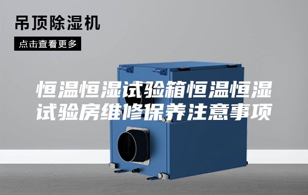 恒温恒湿试验箱恒温恒湿试验房维修保养注意事项