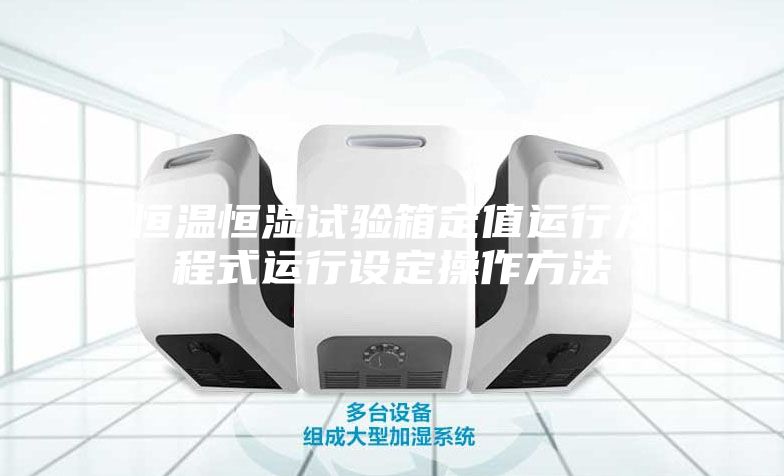 恒温恒湿试验箱定值运行及程式运行设定操作方法