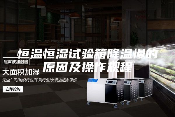 恒温恒湿试验箱降温慢的原因及操作规程