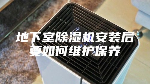 地下室除湿机安装后要如何维护保养