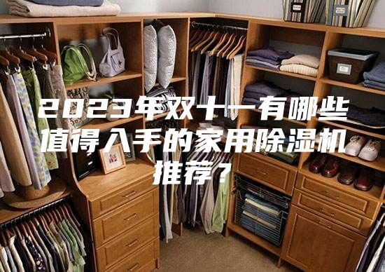 2023年双十一有哪些值得入手的家用除湿机推荐？