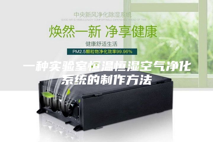 一种实验室恒温恒湿空气净化系统的制作方法
