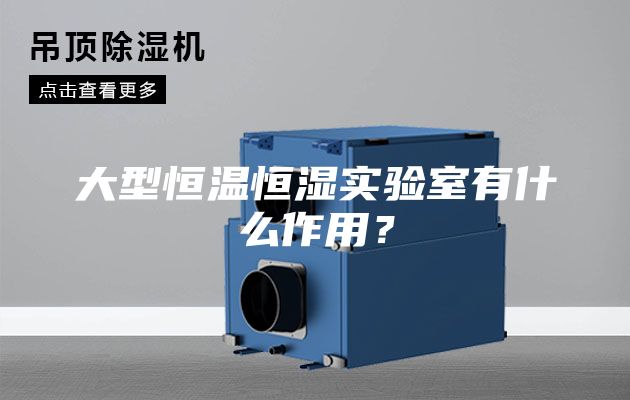 大型恒温恒湿实验室有什么作用？