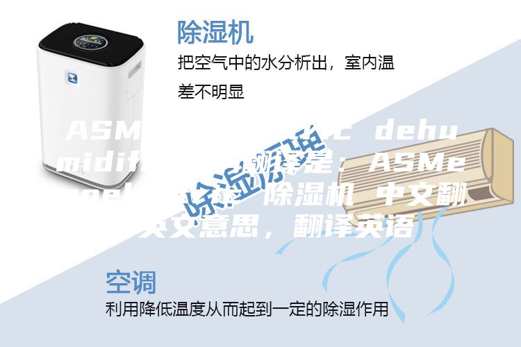 ASMemoelectric dehumidifier 的翻译是：ASMemoelectric 除湿机 中文翻译英文意思，翻译英语