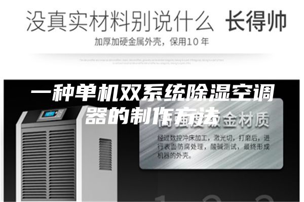 一种单机双系统除湿空调器的制作方法