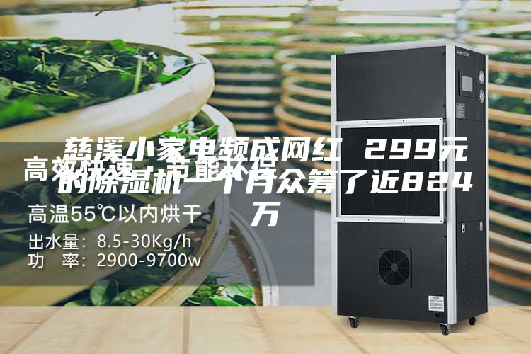 慈溪小家电频成网红 299元的除湿机一个月众筹了近824万