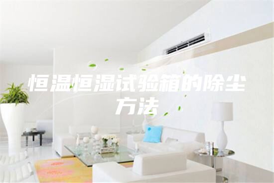 恒温恒湿试验箱的除尘方法