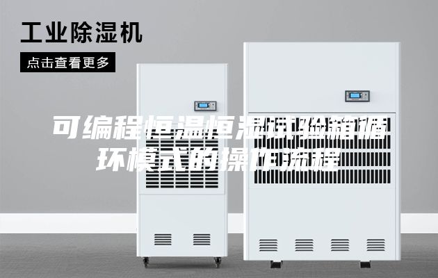 可编程恒温恒湿试验箱循环模式的操作流程