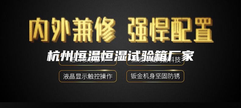 杭州恒温恒湿试验箱厂家