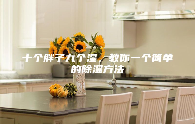 十个胖子九个湿，教你一个简单的除湿方法