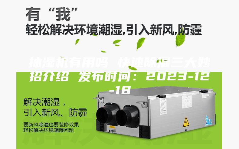 抽湿机有用吗 快速除湿三大妙招介绍 发布时间：2023-12-18