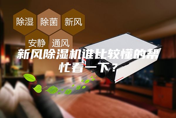 新风除湿机谁比较懂的帮忙看一下？