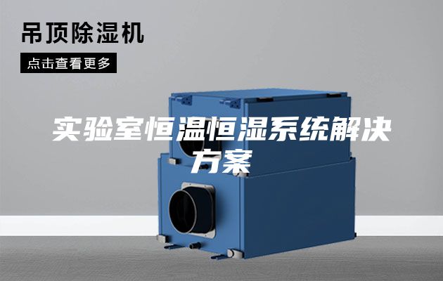 实验室恒温恒湿系统解决方案