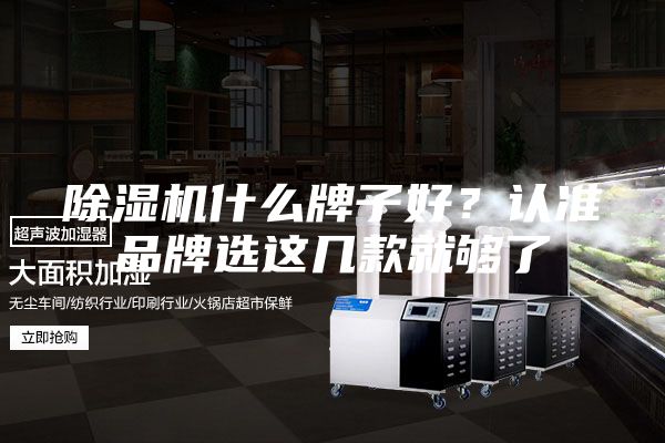 除湿机什么牌子好？认准品牌选这几款就够了