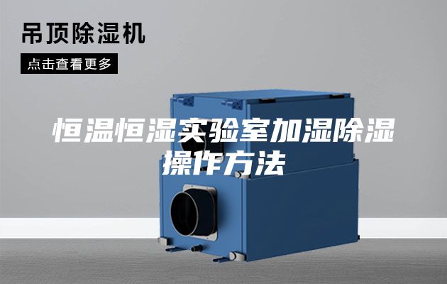 恒温恒湿实验室加湿除湿操作方法