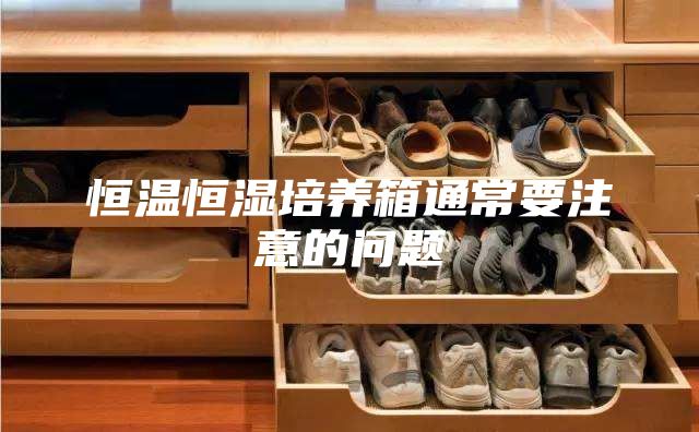 恒温恒湿培养箱通常要注意的问题
