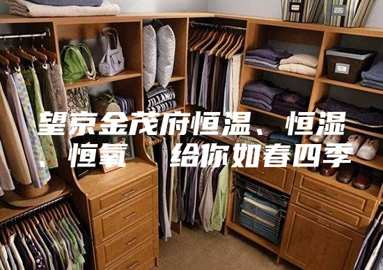 望京金茂府恒温、恒湿、恒氧  给你如春四季