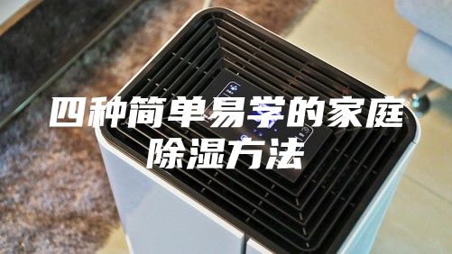 四种简单易学的家庭除湿方法