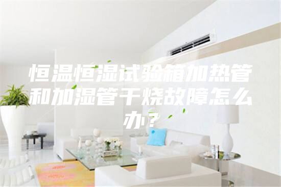 恒温恒湿试验箱加热管和加湿管干烧故障怎么办？