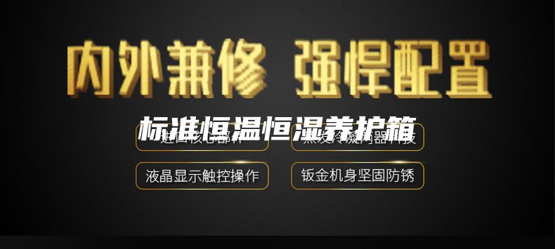 标准恒温恒湿养护箱