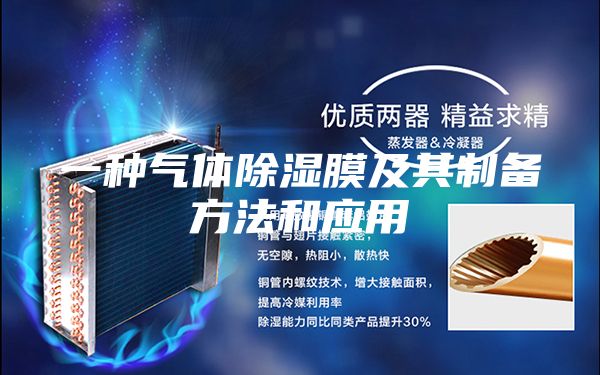 一种气体除湿膜及其制备方法和应用