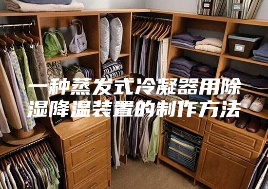 一种蒸发式冷凝器用除湿降温装置的制作方法