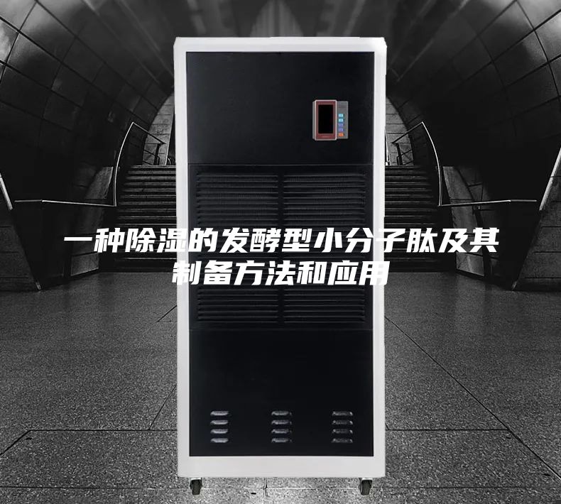 一种除湿的发酵型小分子肽及其制备方法和应用