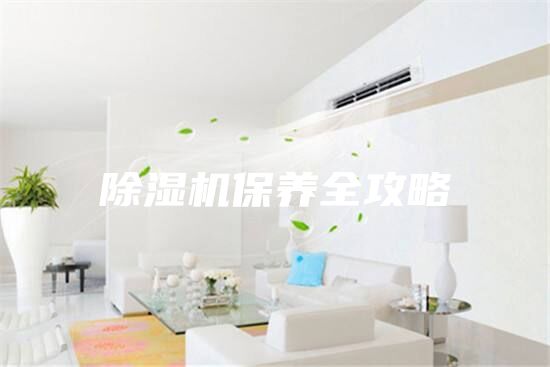 除湿机保养全攻略