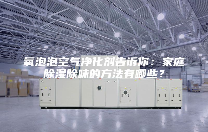 氧泡泡空气净化剂告诉你：家庭除湿除味的方法有哪些？