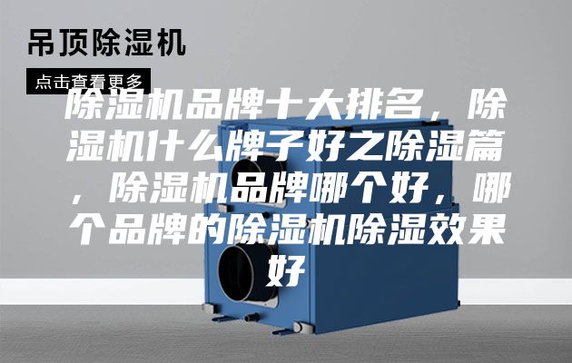 除湿机品牌十大排名，除湿机什么牌子好之除湿篇，除湿机品牌哪个好，哪个品牌的除湿机除湿效果好