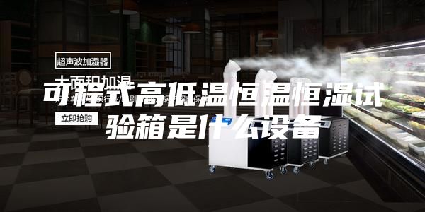 可程式高低温恒温恒湿试验箱是什么设备