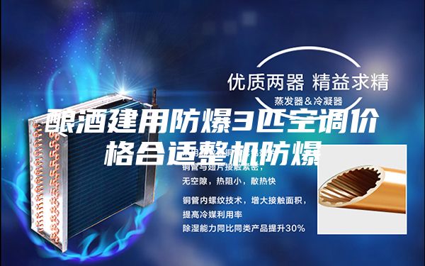 酿酒建用防爆3匹空调价格合适整机防爆