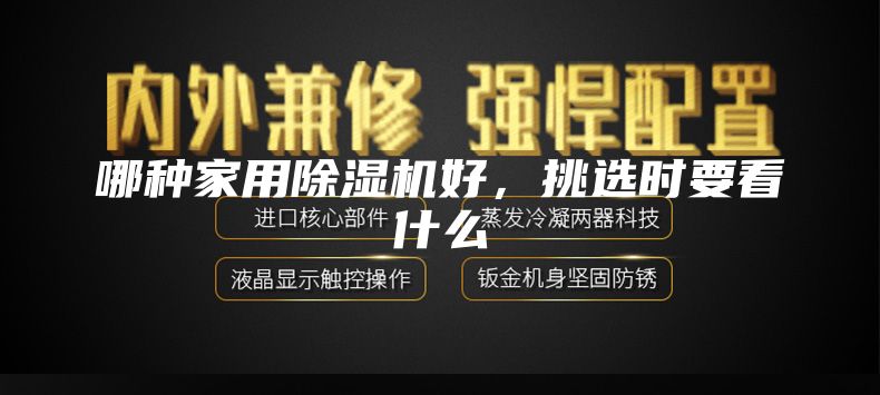 哪种家用除湿机好，挑选时要看什么