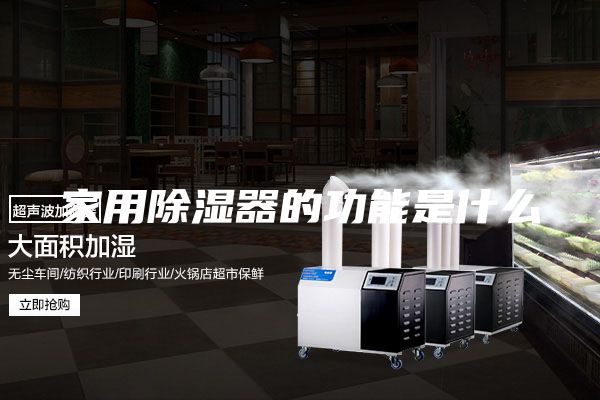 家用除湿器的功能是什么