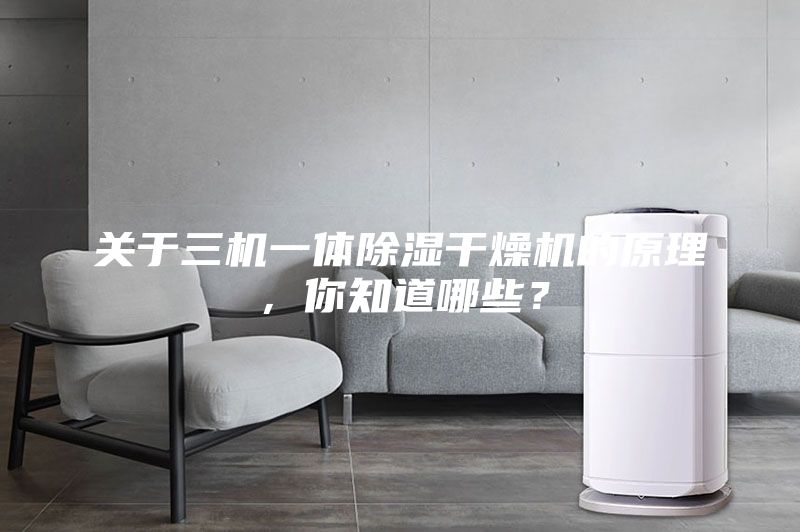 关于三机一体除湿干燥机的原理，你知道哪些？
