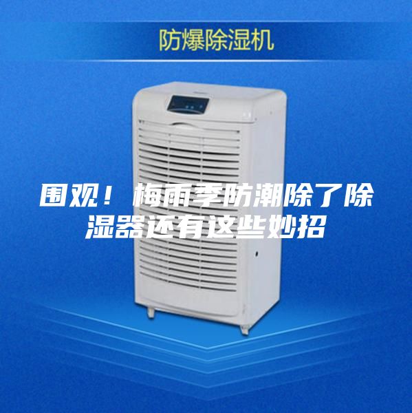围观！梅雨季防潮除了除湿器还有这些妙招