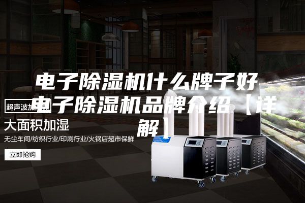 电子除湿机什么牌子好 电子除湿机品牌介绍【详解】
