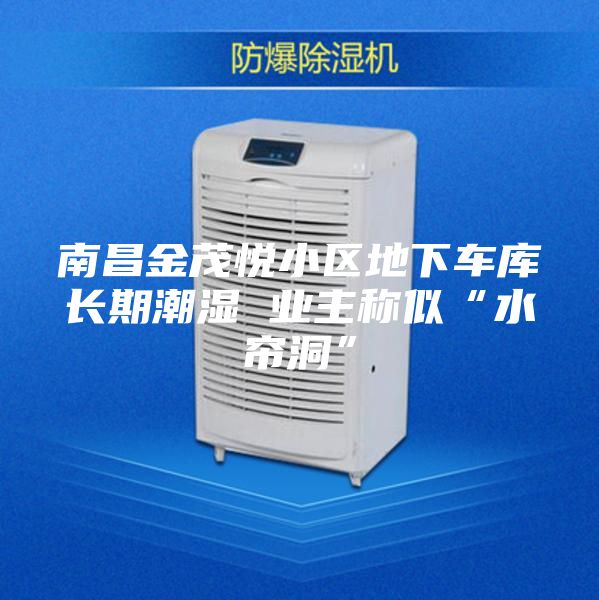 南昌金茂悦小区地下车库长期潮湿 业主称似“水帘洞”