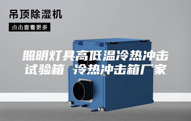 照明灯具高低温冷热冲击试验箱 冷热冲击箱厂家