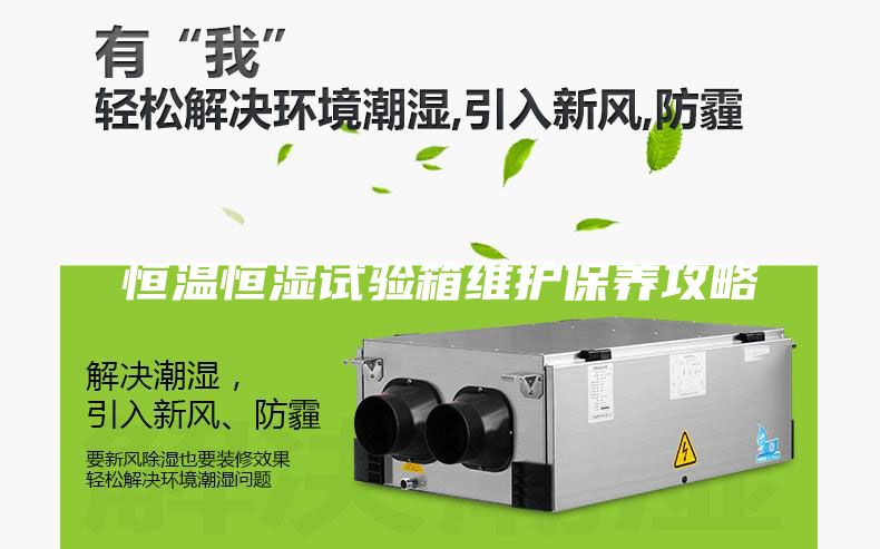 恒温恒湿试验箱维护保养攻略