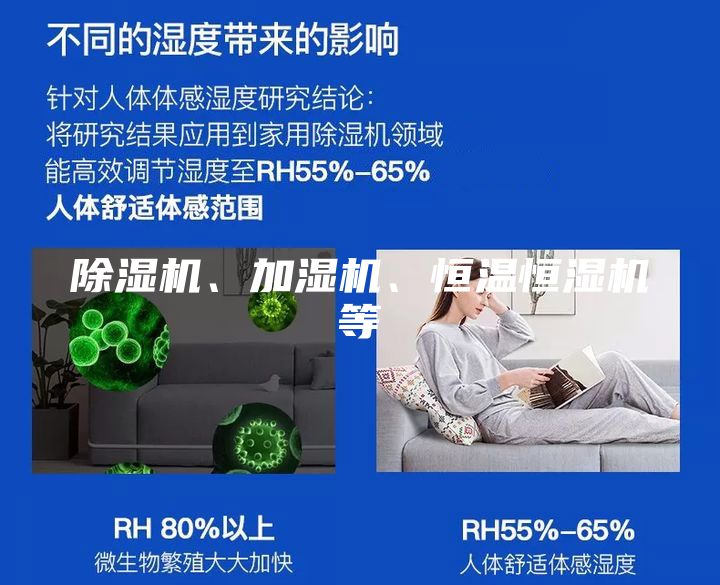 除湿机、加湿机、恒温恒湿机等